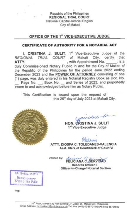 notary public near me pasig|Certificate of Authority For A Notarial Act .